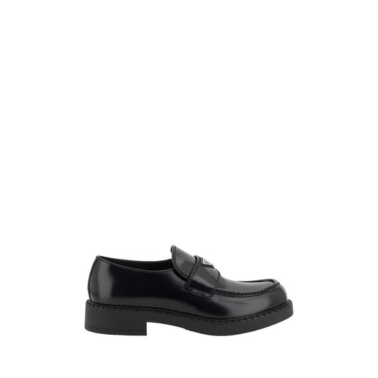 Prada Black Platform Loafers
