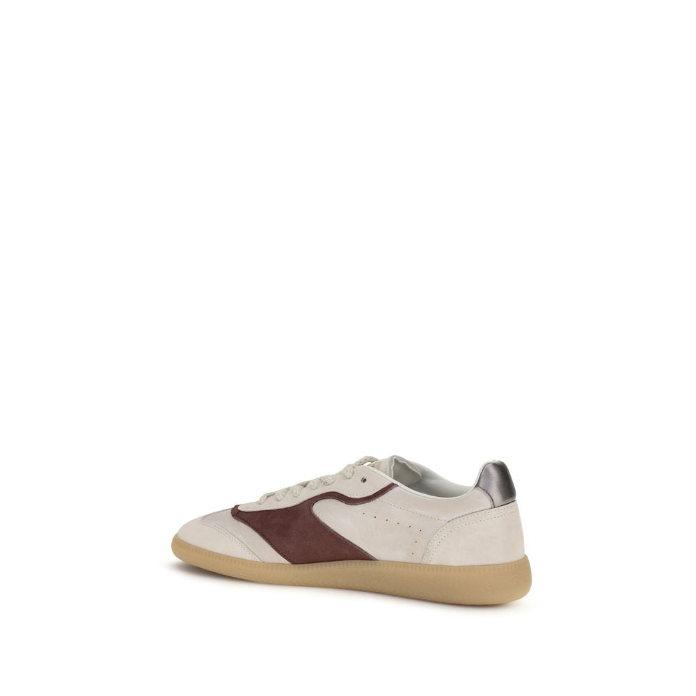 Dsquared² Beige Calf Leather Bos Taurus Low Top Sneakers Curated Luxury Accessories by Orvyn