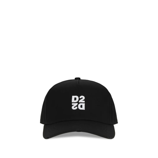 Dsquared² Black Cotton Cap (Baseball Hat) Curated Luxury Accessories by Orvyn