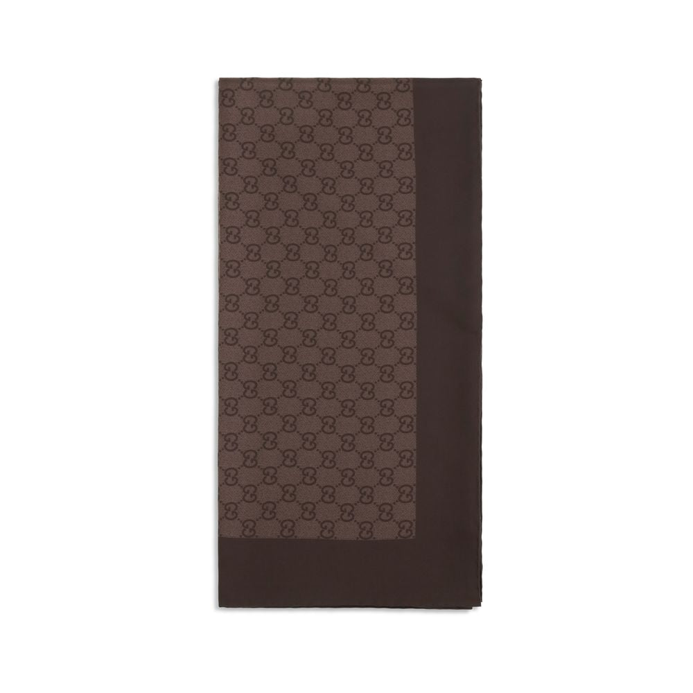 Gucci Brown Silk Foulard Curated Luxury Accessories by Orvyn