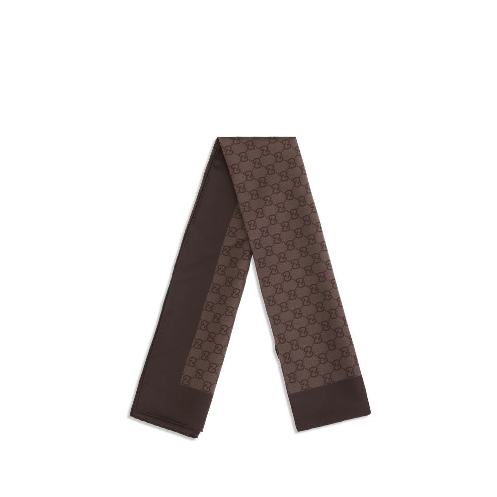 Gucci Brown Silk Foulard Curated Luxury Accessories by Orvyn