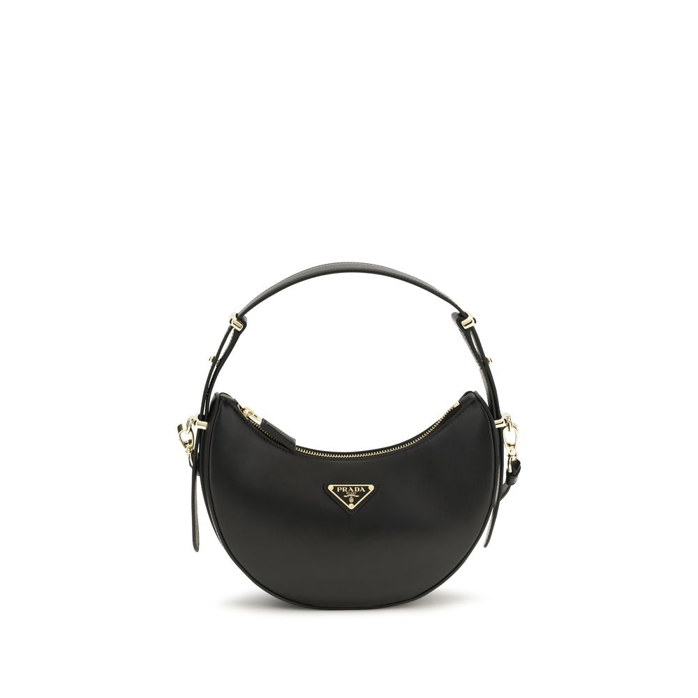 Prada Black Small Arqué Shoulder Bag