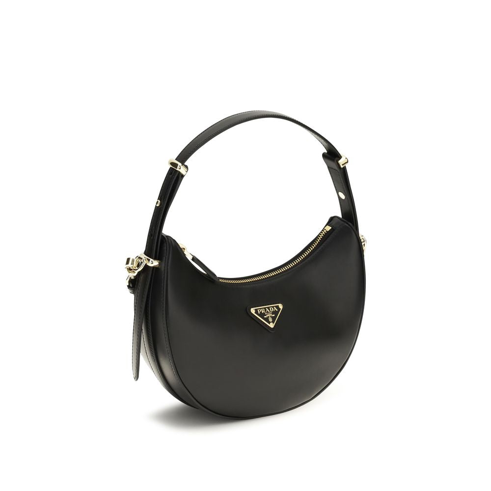 Prada Black Small Arqué Shoulder Bag