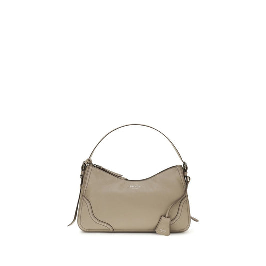 Prada Gray Aimée large Shoulder Bag