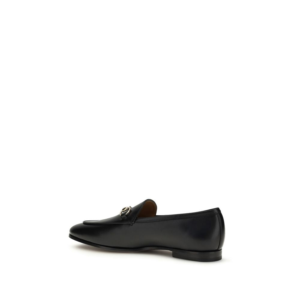 Gucci Black Calf Leather Bos Taurus Slip-On Loafers Curated Luxury Accessories by Orvyn