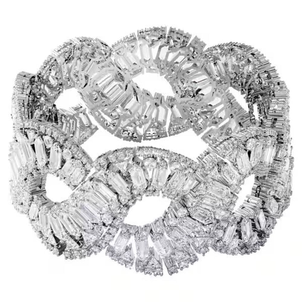 Swarovski Gray Stainless Steel Bracelet Curated Luxury Accessories by Orvyn