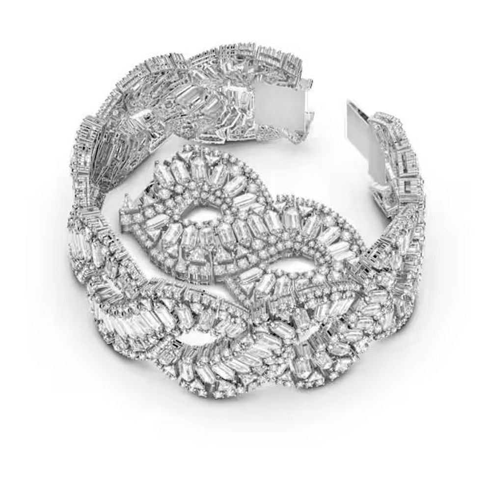 Swarovski Gray Stainless Steel Bracelet Curated Luxury Accessories by Orvyn