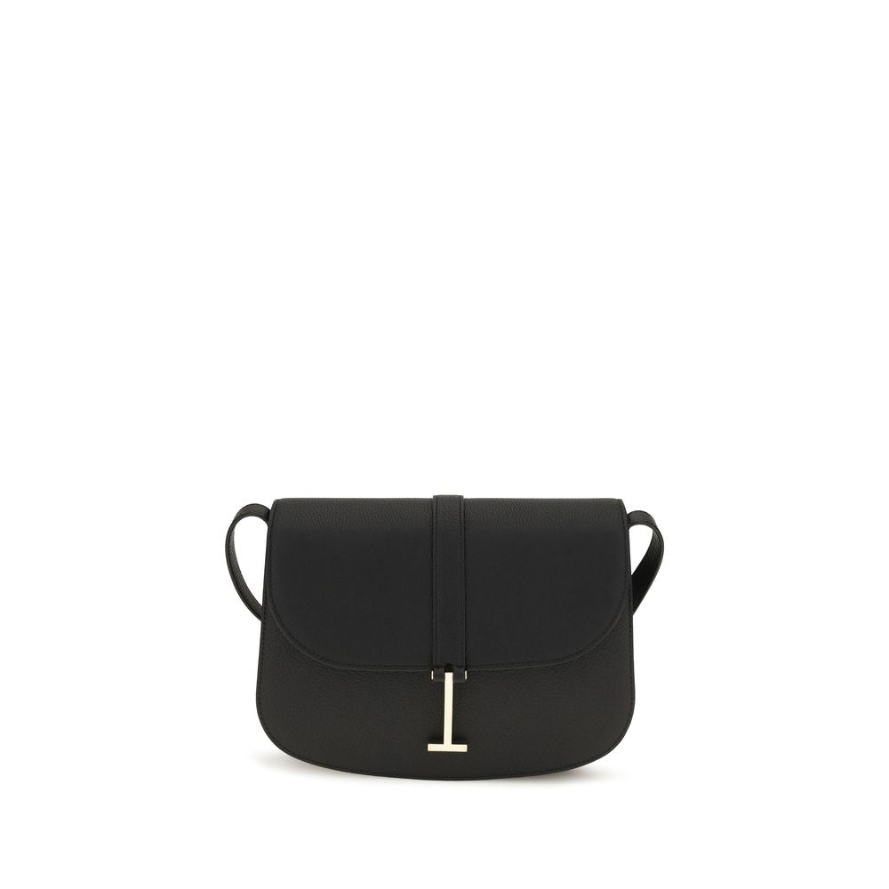 Tom Ford Black Calf Leather Bos Taurus Shoulder Bag Curated Luxury Accessories by Orvyn