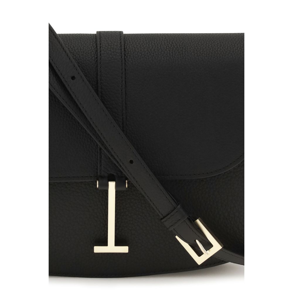Tom Ford Black Calf Leather Bos Taurus Shoulder Bag Curated Luxury Accessories by Orvyn