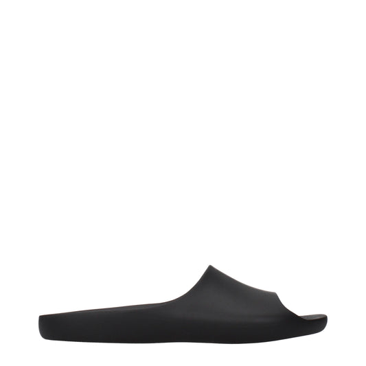 The Row Black Cotton Slippers Curated Luxury Accessories by Orvyn