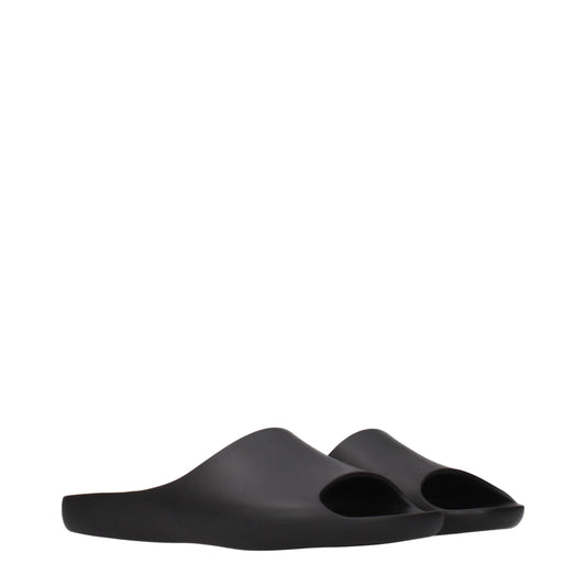 The Row Black Cotton Slippers Curated Luxury Accessories by Orvyn