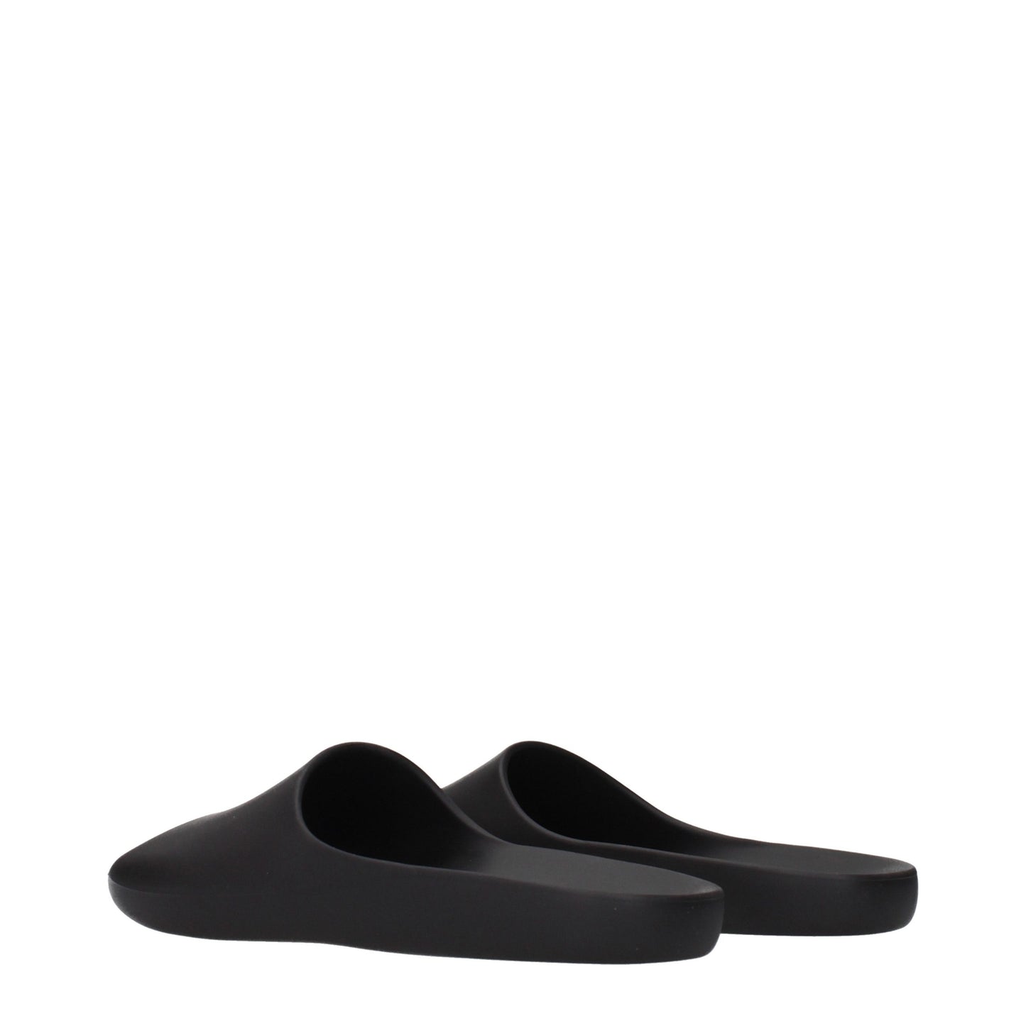 The Row Black Cotton Slippers Curated Luxury Accessories by Orvyn