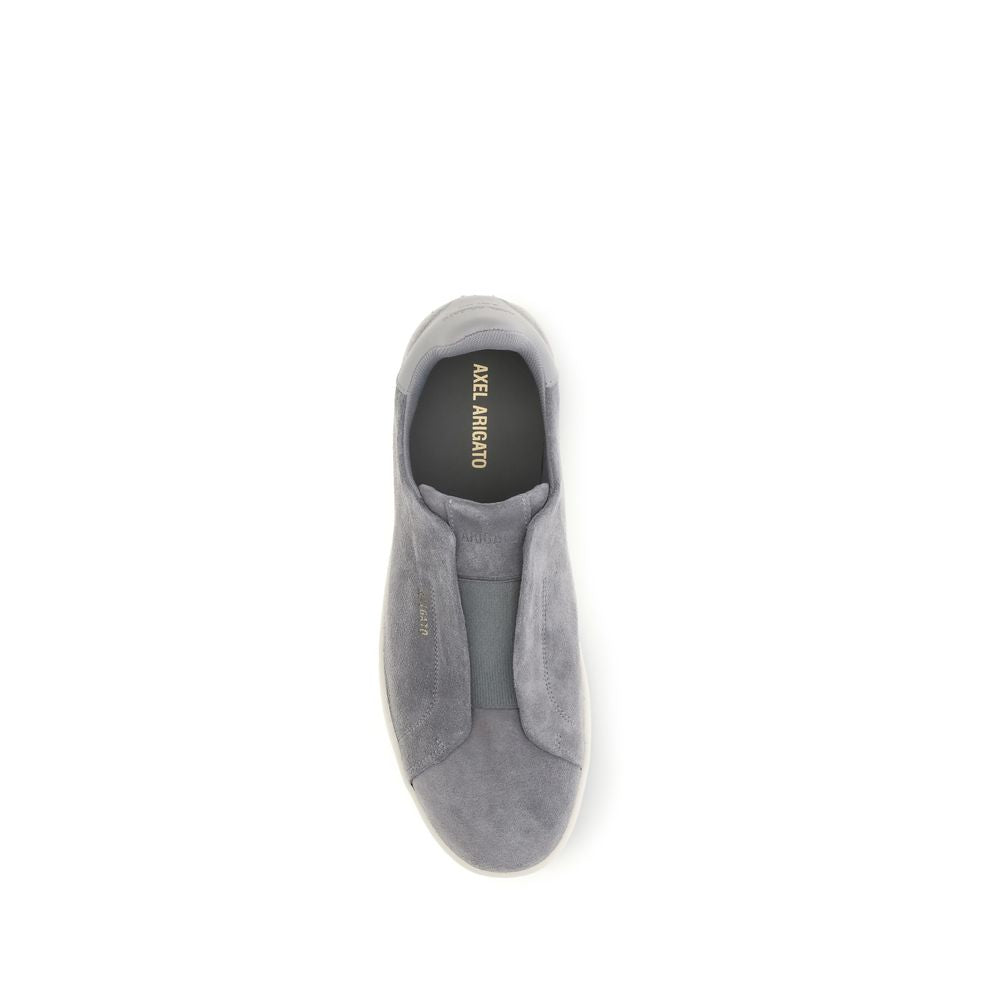 Axel Arigato Gray Calf Leather Bos Taurus Low Top Sneakers Curated Luxury Accessories by Orvyn