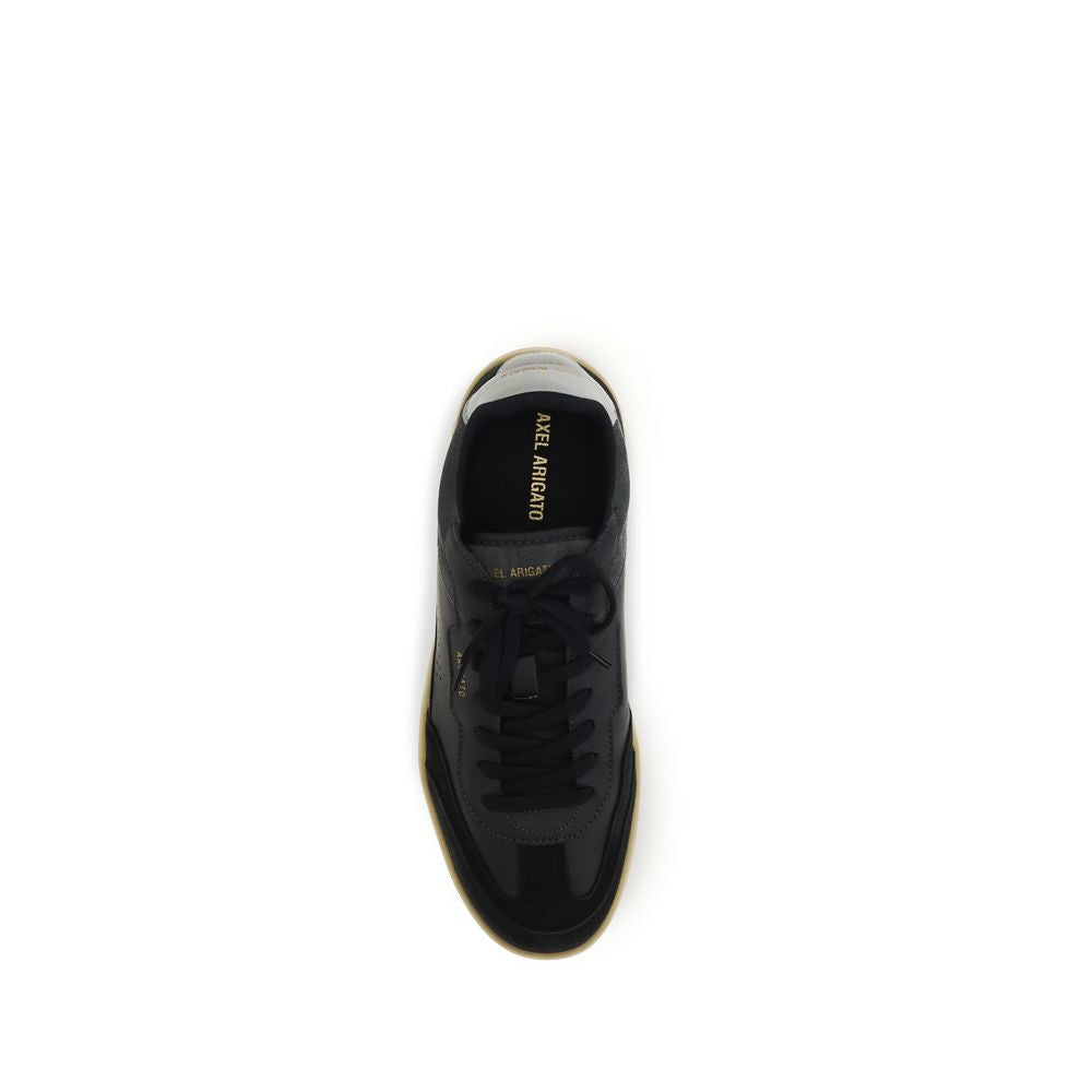 Axel Arigato Black Calf Leather Bos Taurus Low Top Sneakers Curated Luxury Accessories by Orvyn