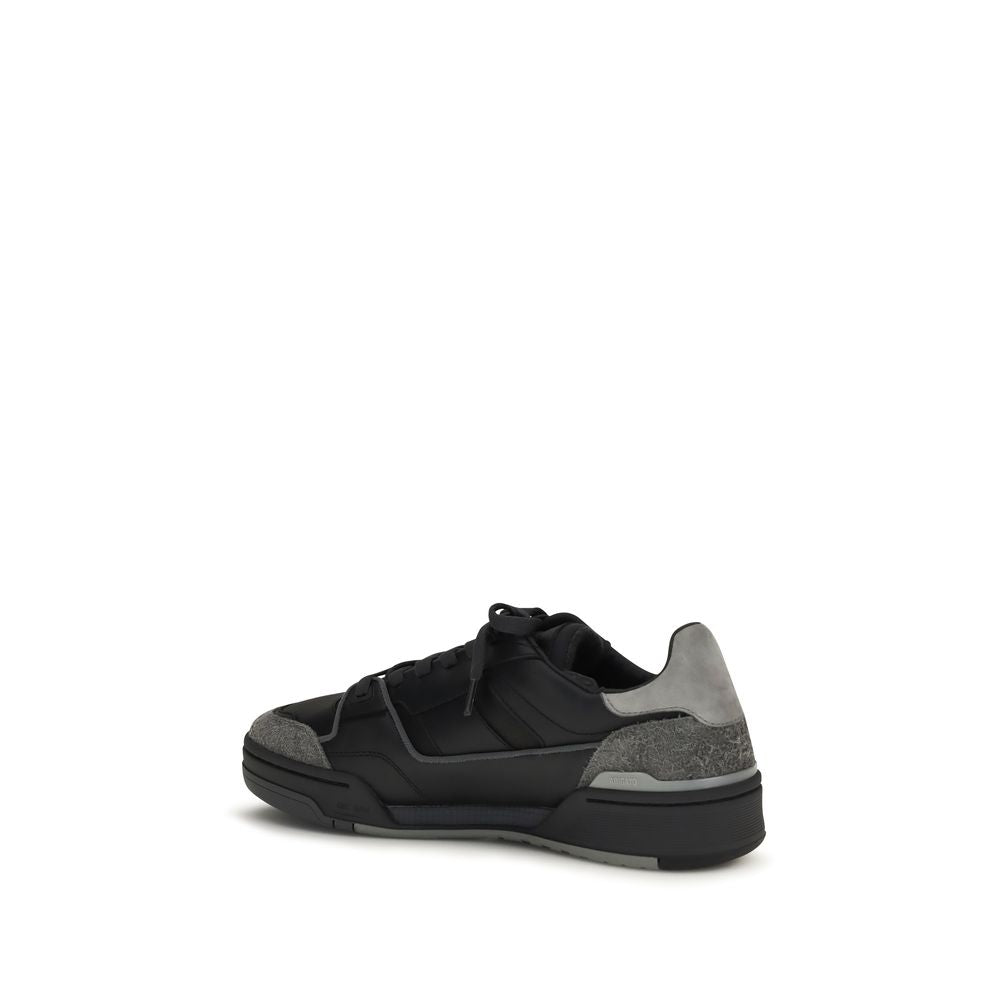 Axel Arigato Black Calf Leather Bos Taurus Low Top Sneakers Curated Luxury Accessories by Orvyn
