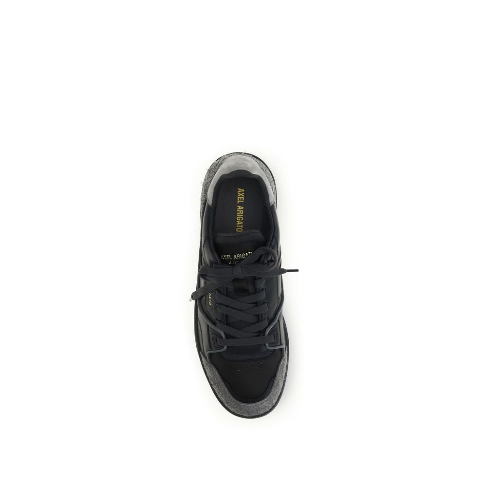 Axel Arigato Black Calf Leather Bos Taurus Low Top Sneakers Curated Luxury Accessories by Orvyn