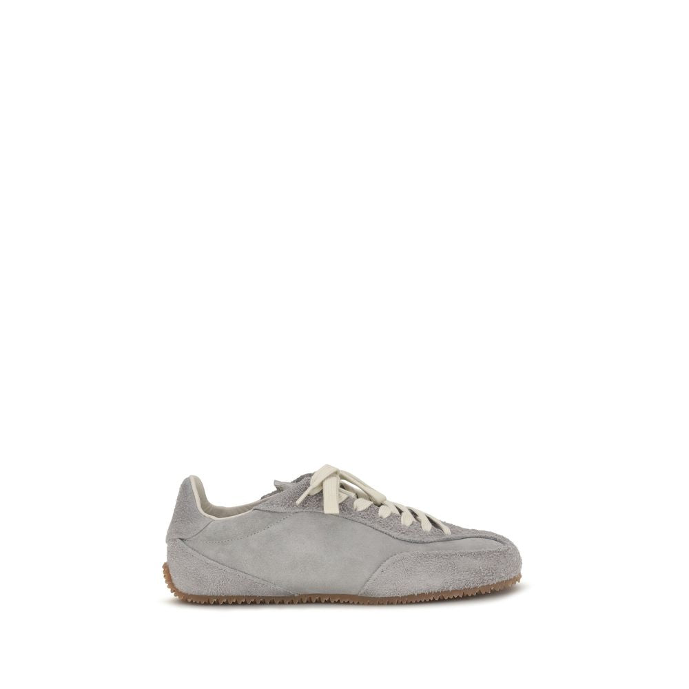 Axel Arigato Gray Calf Leather Bos Taurus Low Top Sneakers Curated Luxury Accessories by Orvyn