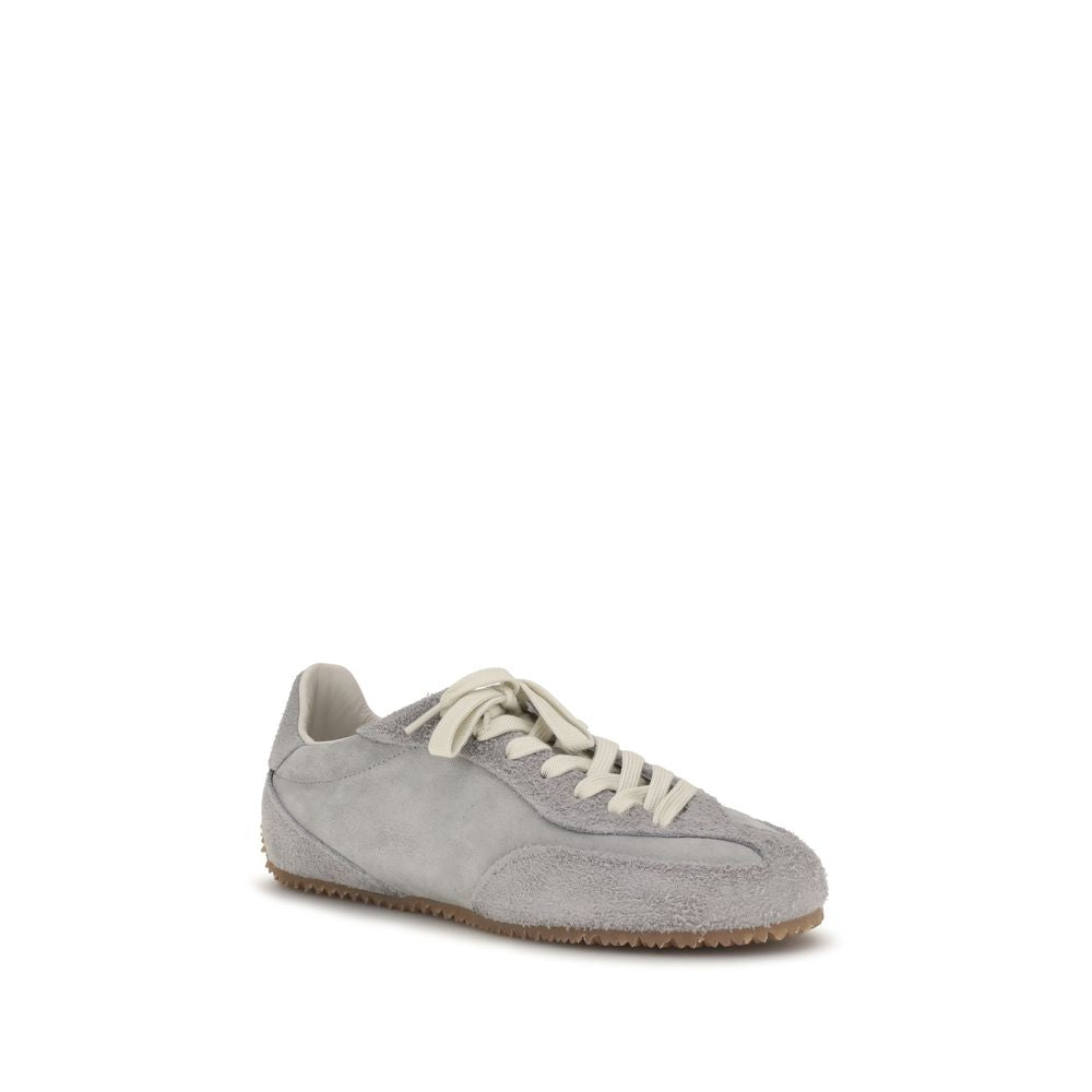 Axel Arigato Gray Calf Leather Bos Taurus Low Top Sneakers Curated Luxury Accessories by Orvyn