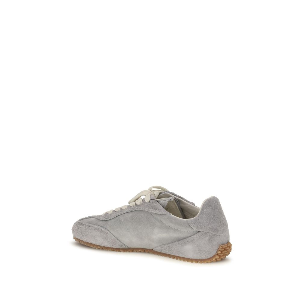 Axel Arigato Gray Calf Leather Bos Taurus Low Top Sneakers Curated Luxury Accessories by Orvyn