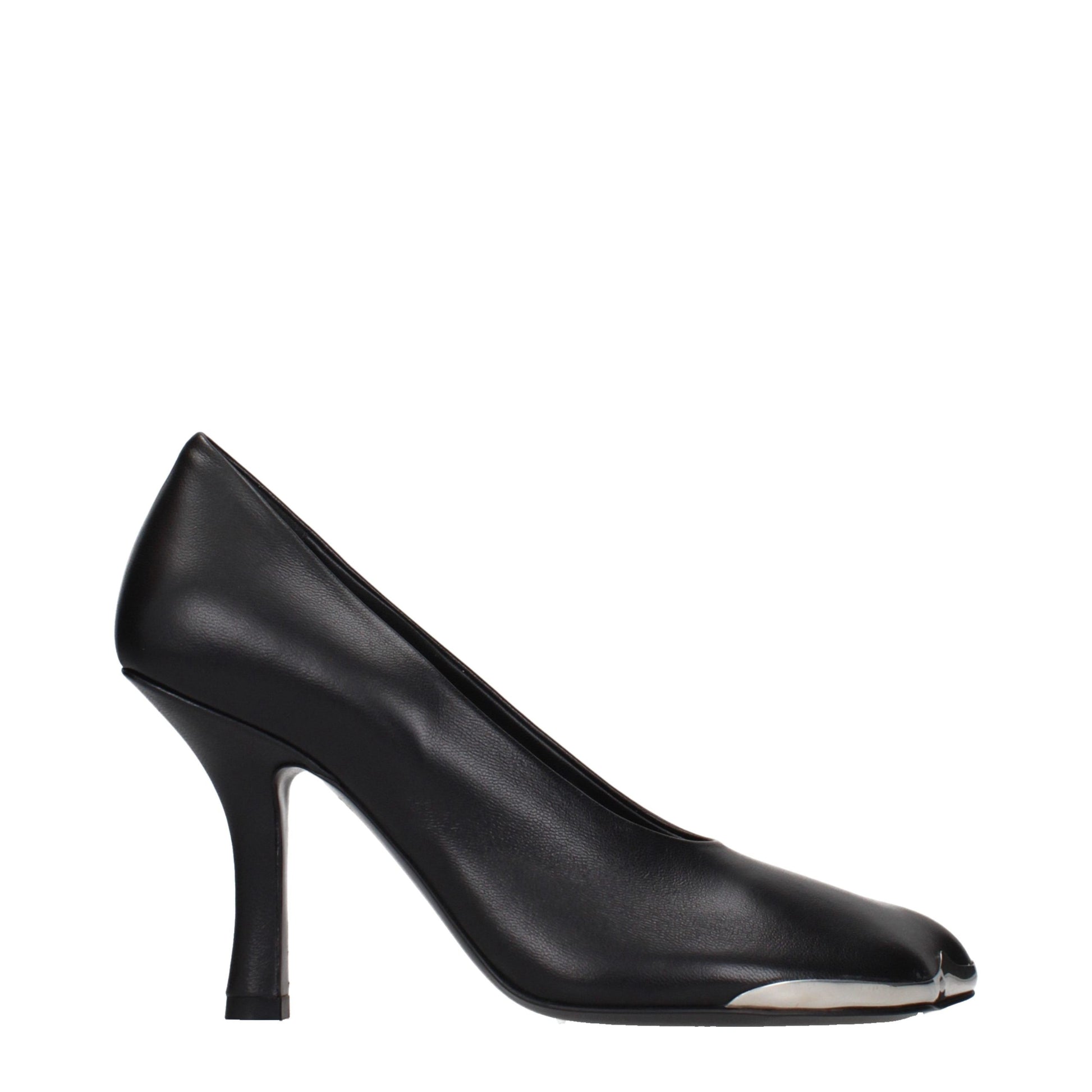 Burberry Black Leather High Heel Pumps Curated Luxury Accessories by Orvyn