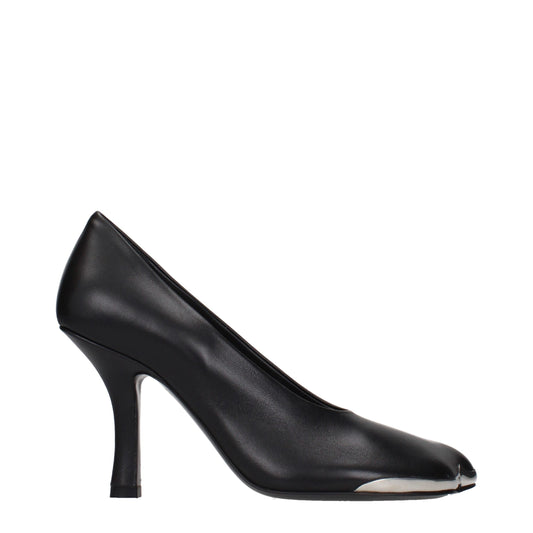 Burberry Black Leather High Heel Pumps Curated Luxury Accessories by Orvyn