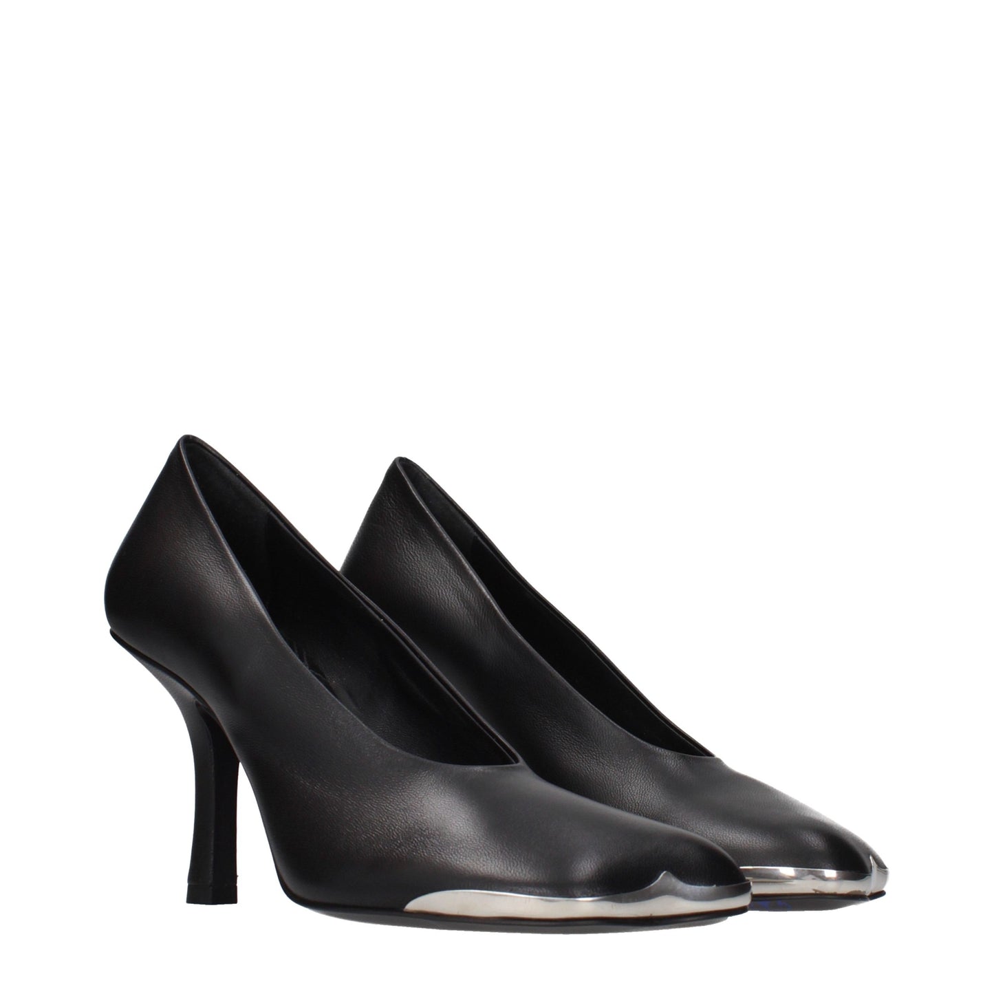 Burberry Black Leather High Heel Pumps Curated Luxury Accessories by Orvyn