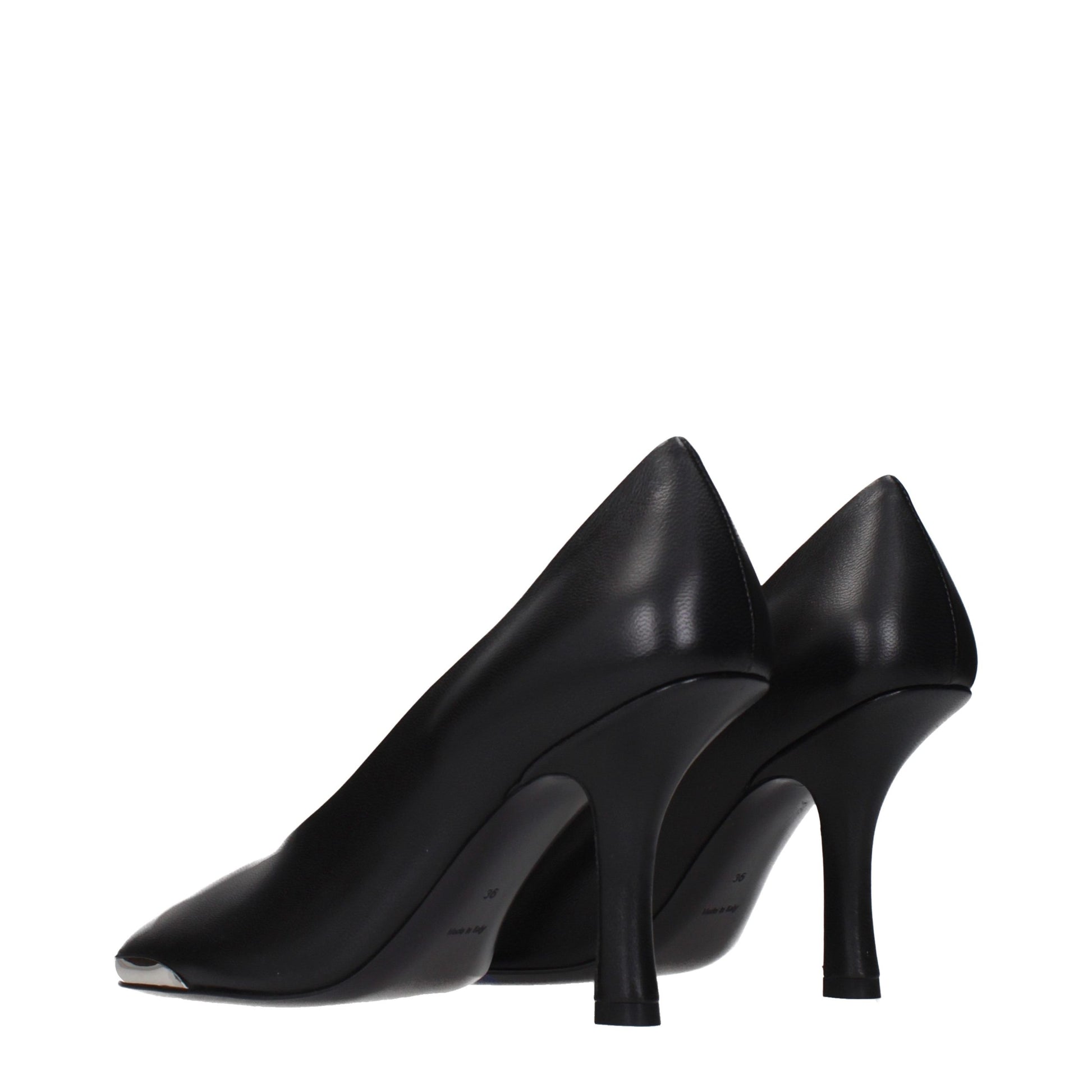 Burberry Black Leather High Heel Pumps Curated Luxury Accessories by Orvyn