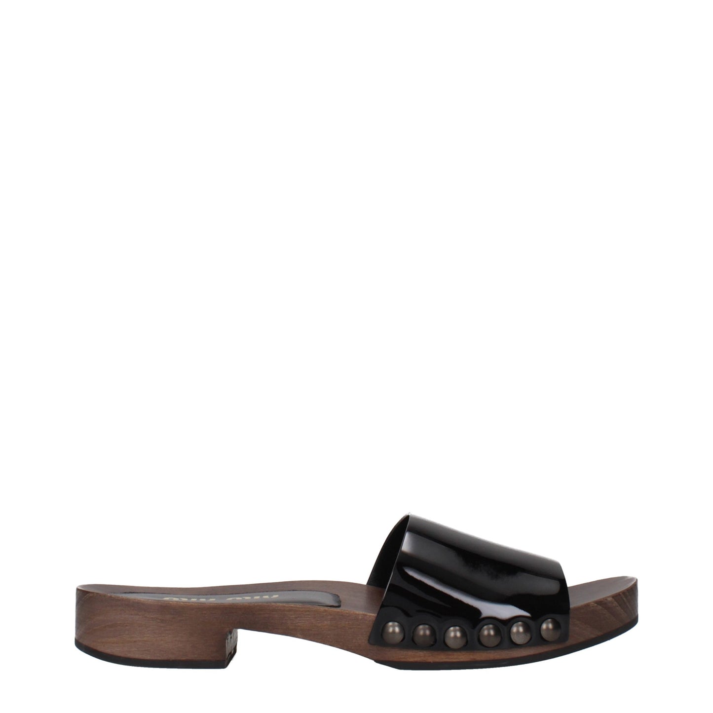 Miu Miu Black Leather Slippers Curated Luxury Accessories by Orvyn