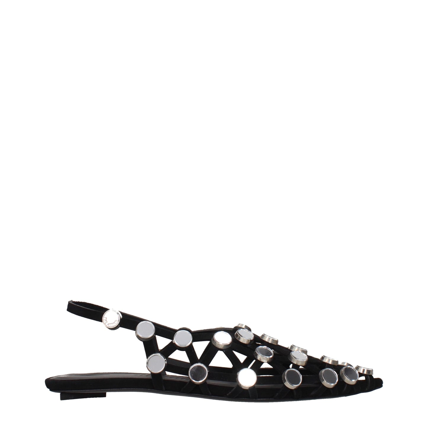 The Attico Black Leather Ballet Flats Curated Luxury Accessories by Orvyn