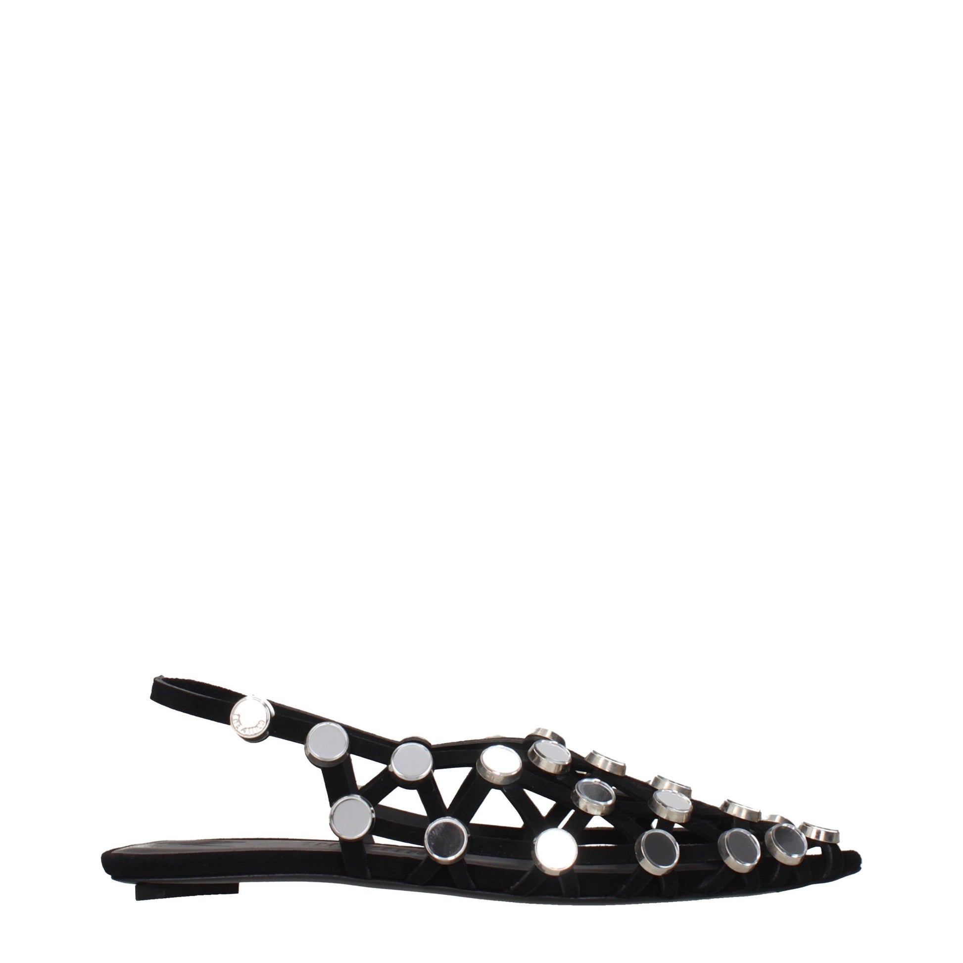 The Attico Black Leather Ballet Flats Curated Luxury Accessories by Orvyn