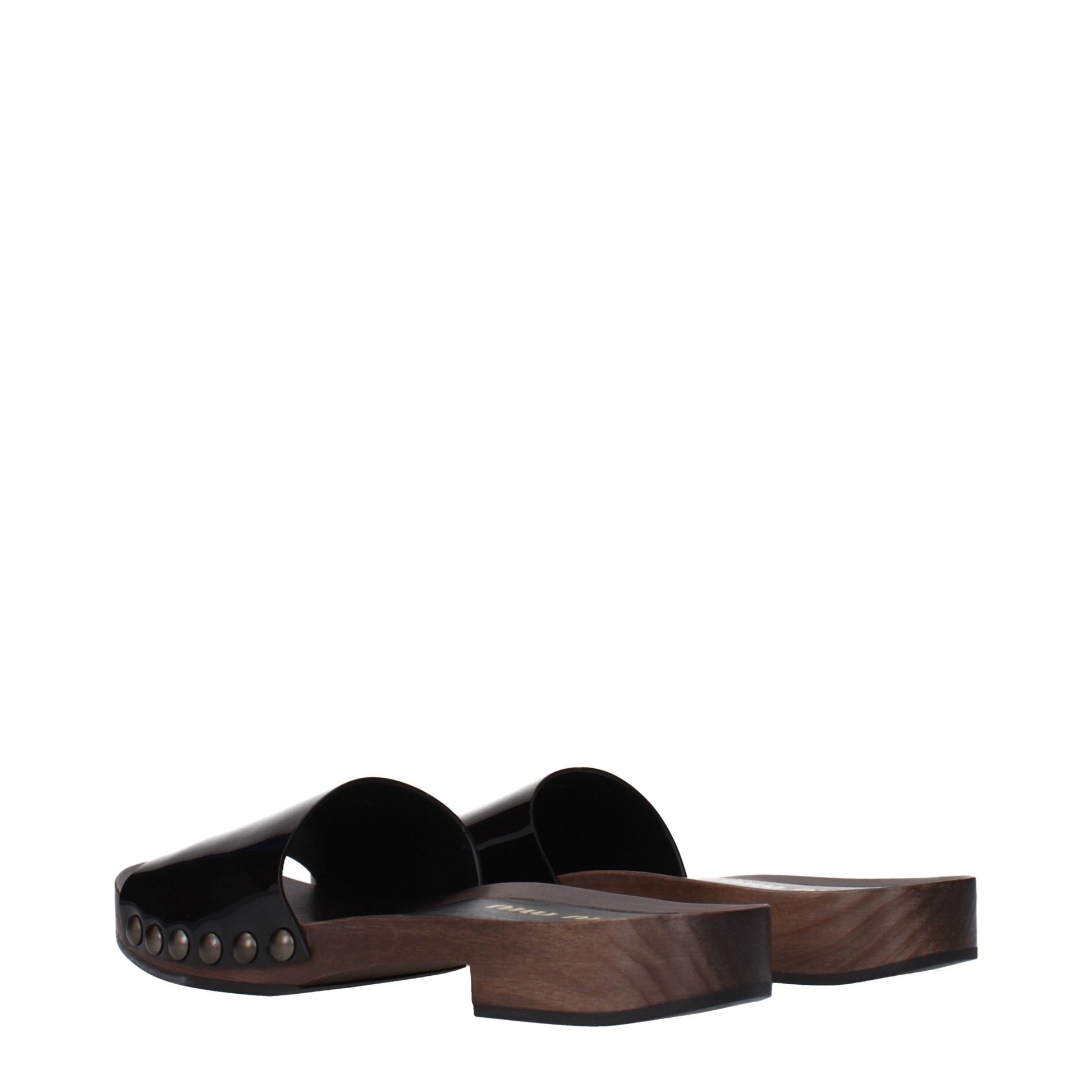 Miu Miu Black Leather Slippers Curated Luxury Accessories by Orvyn