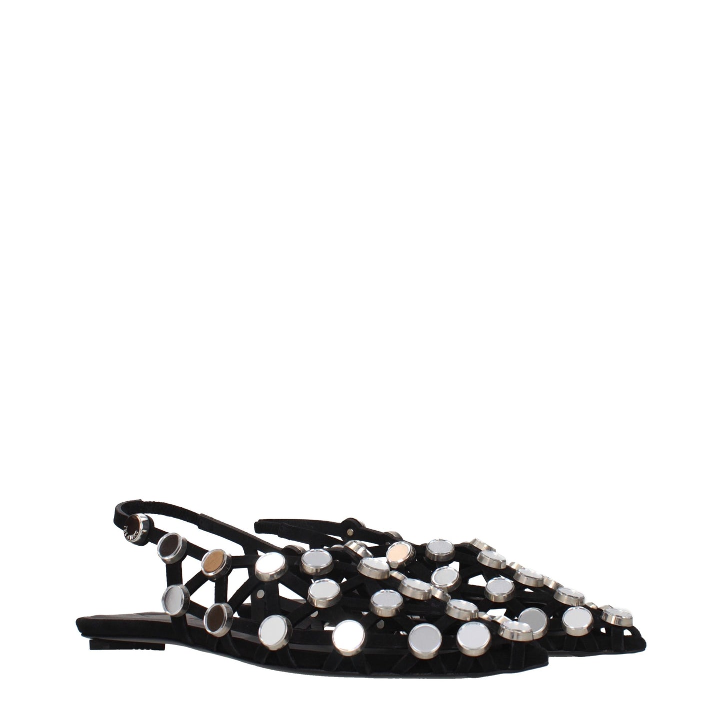 The Attico Black Leather Ballet Flats Curated Luxury Accessories by Orvyn