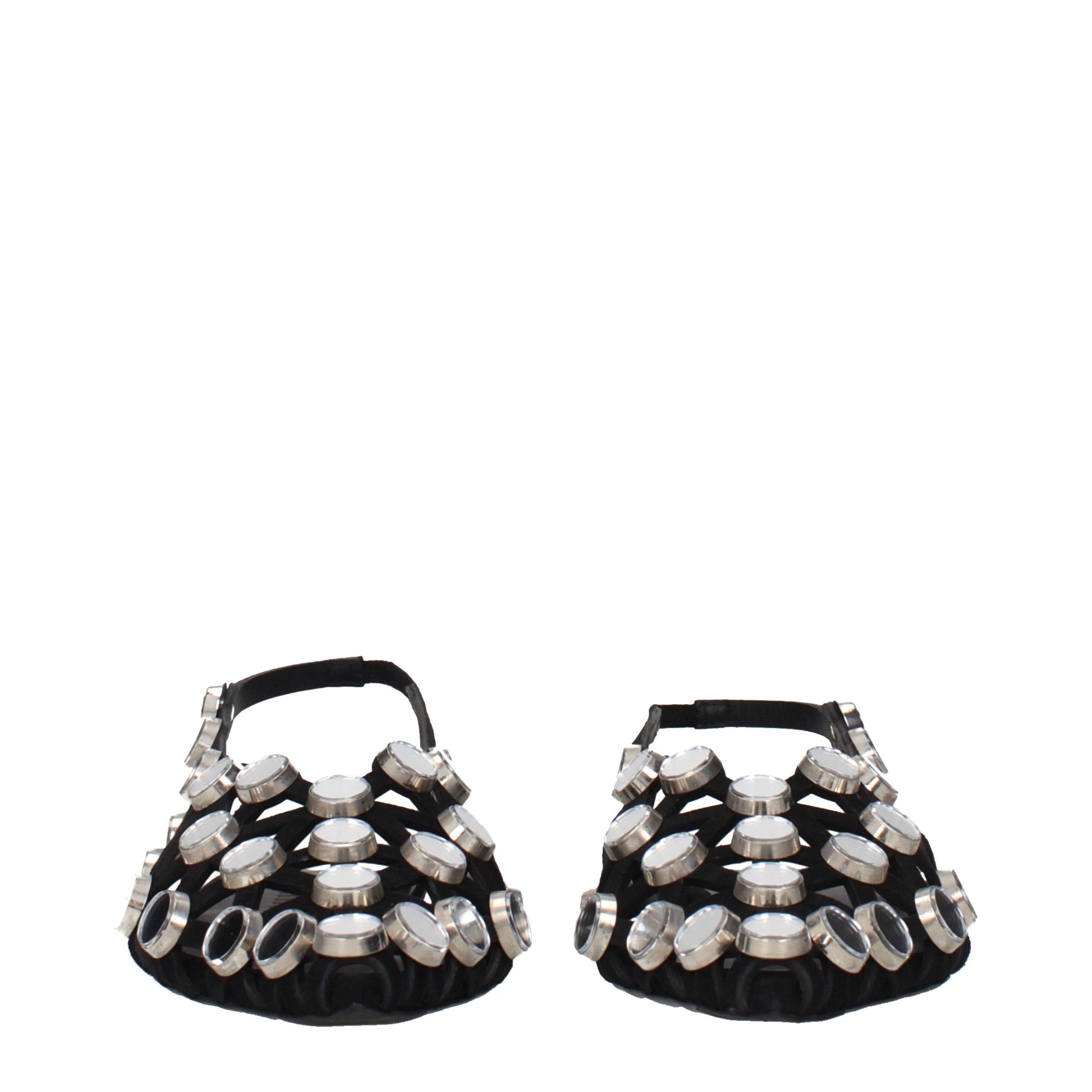 The Attico Black Leather Ballet Flats Curated Luxury Accessories by Orvyn