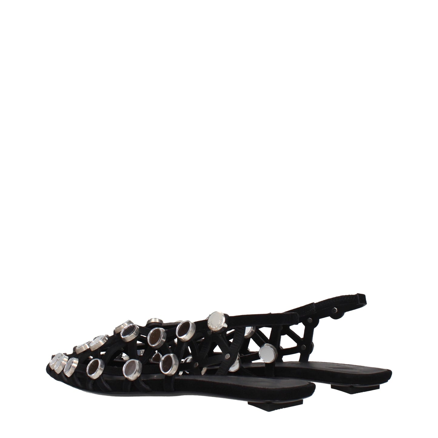 The Attico Black Leather Ballet Flats Curated Luxury Accessories by Orvyn