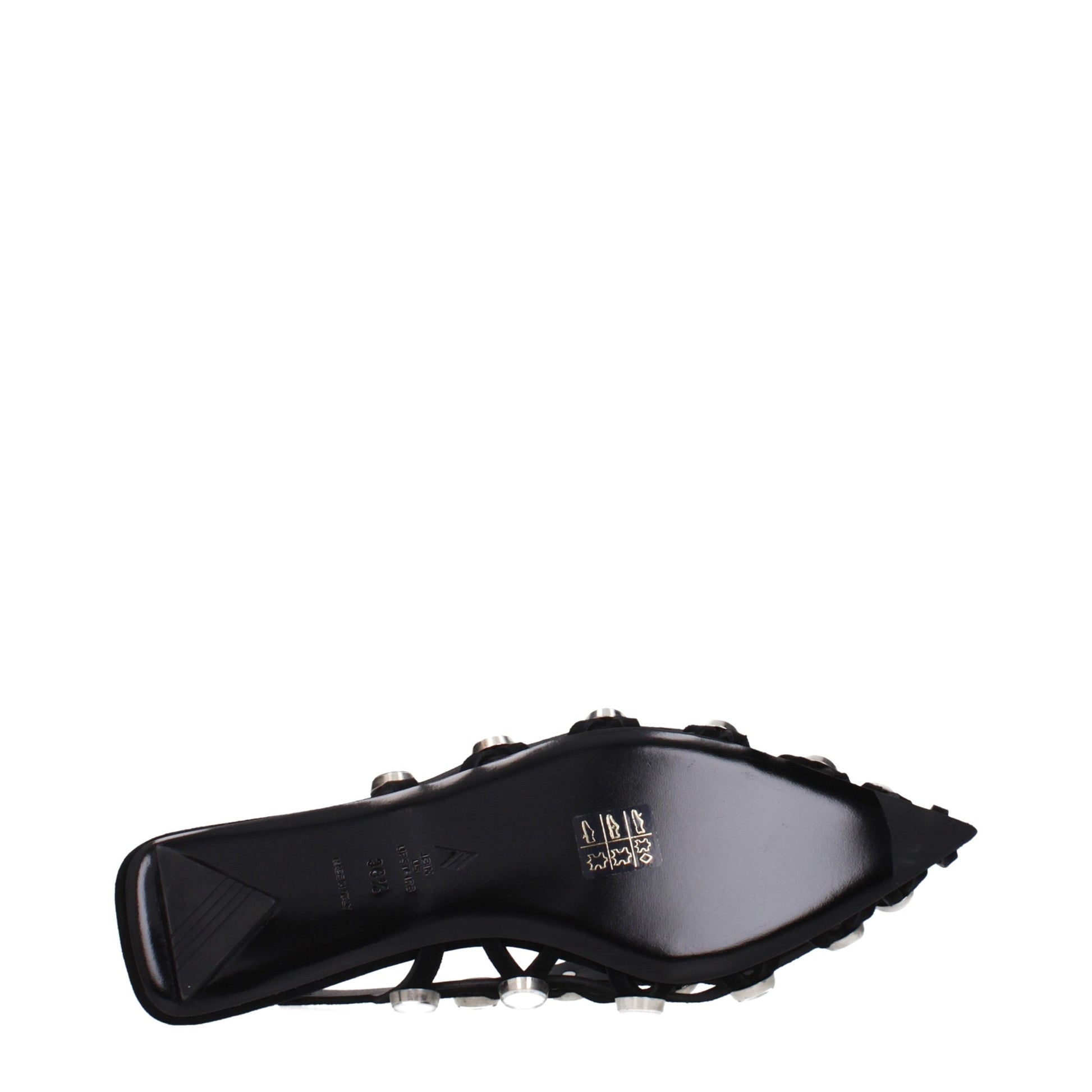 The Attico Black Leather Ballet Flats Curated Luxury Accessories by Orvyn
