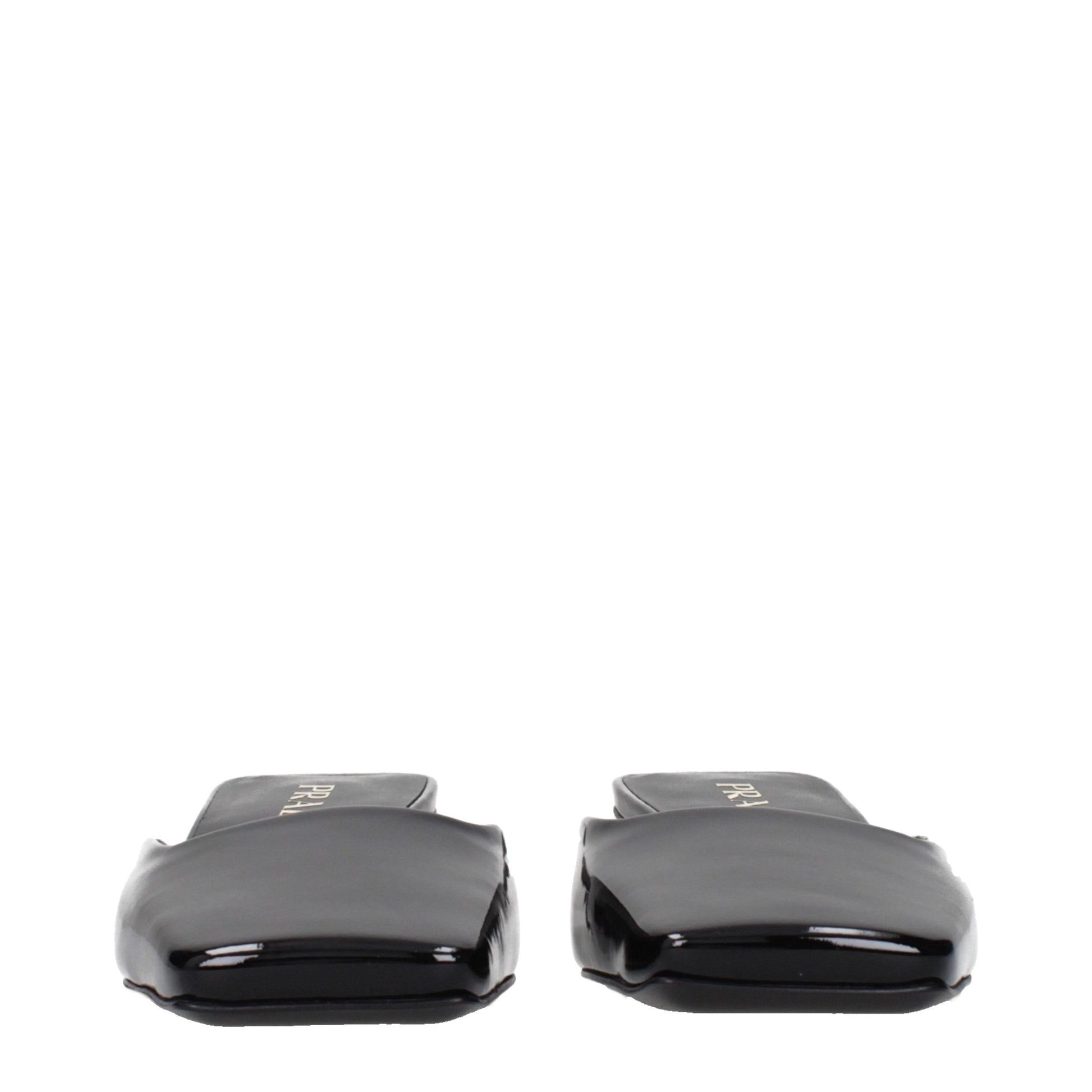 Prada Black Leather Flat Sandals Curated Luxury Accessories by Orvyn