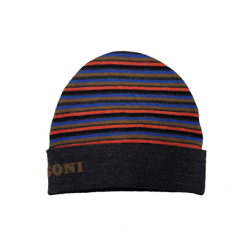 Missoni Gray Wool Beanie Curated Luxury Accessories by Orvyn