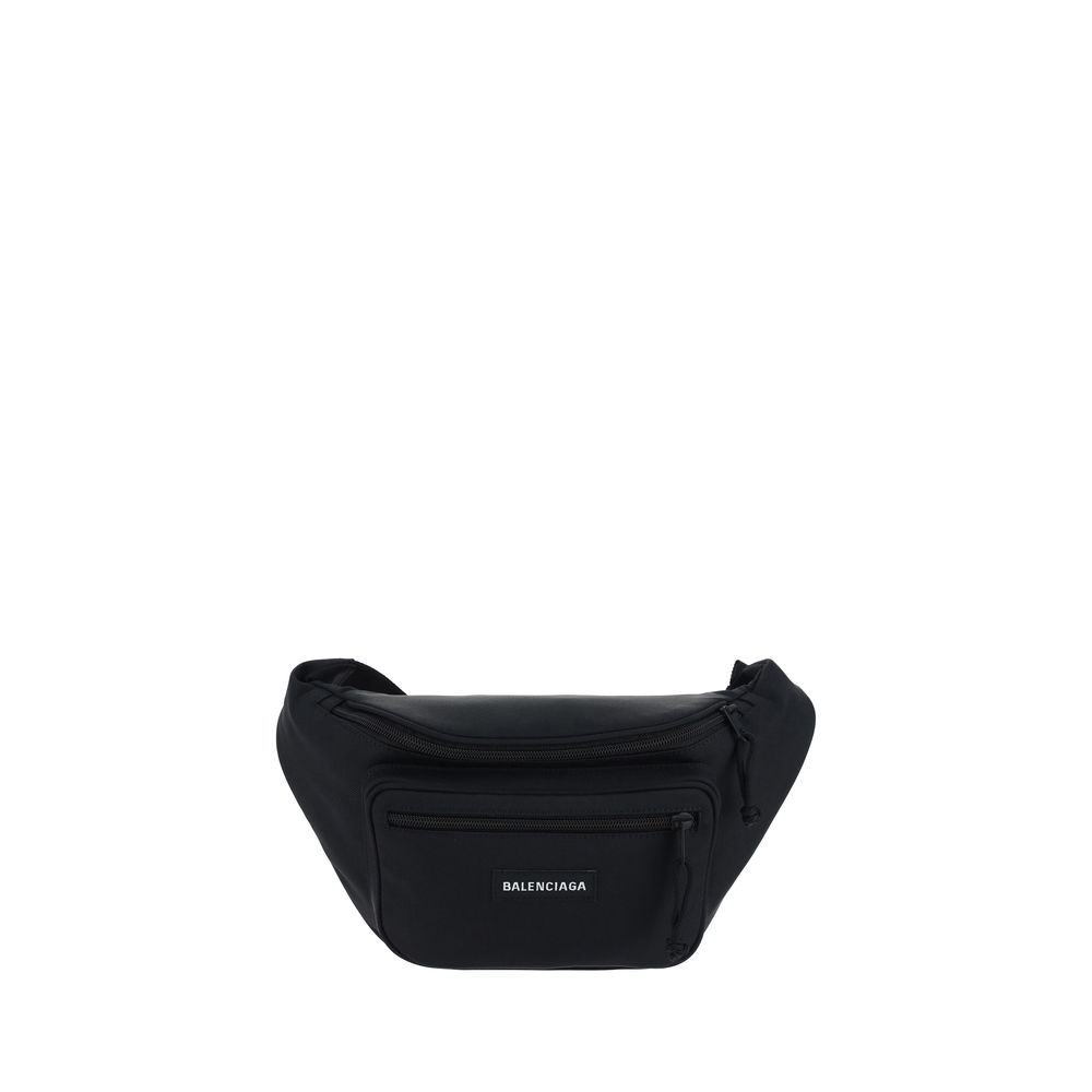 Balenciaga Black Explorer Fanny Pack Clutch schwarz