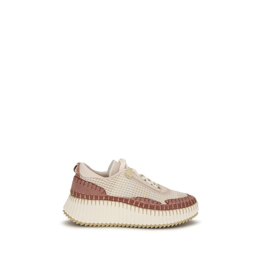 Chloé Beige Nama Chunky Sneakers