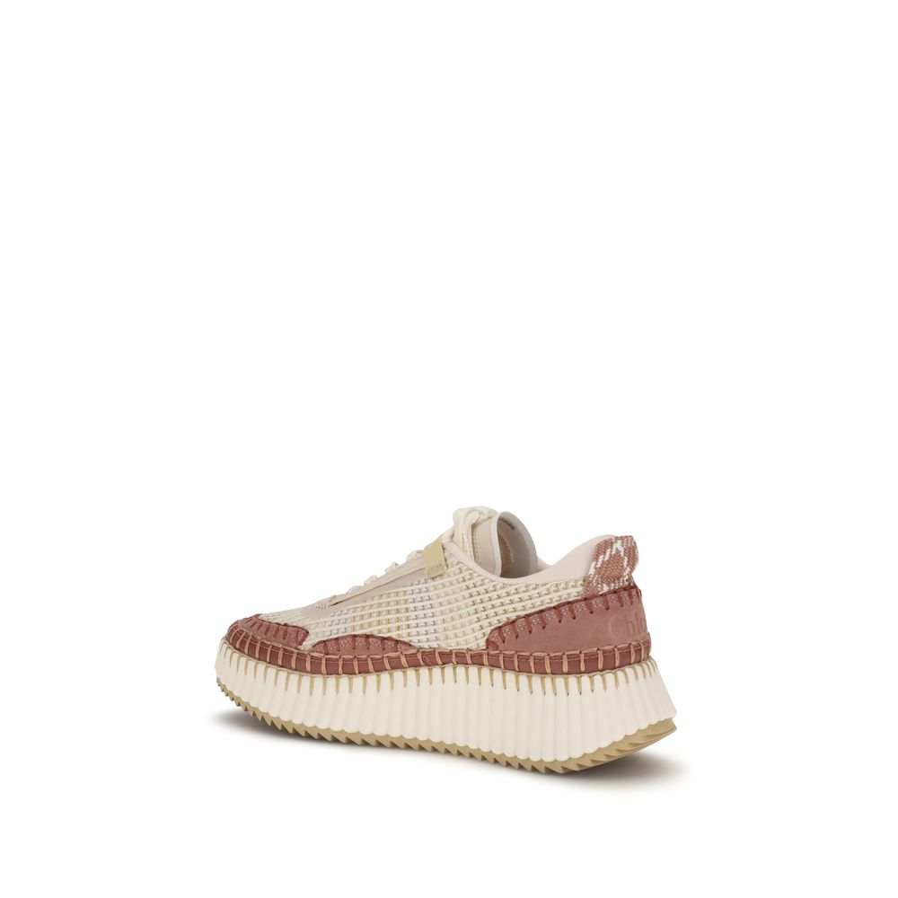 Chloé Beige Nama Chunky Sneakers