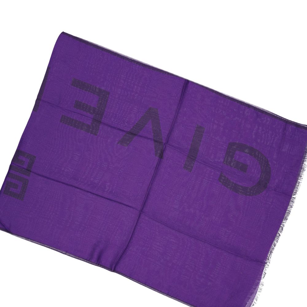 Givenchy Purple Cashmere Scarf Curated Luxury Accessories by Orvyn