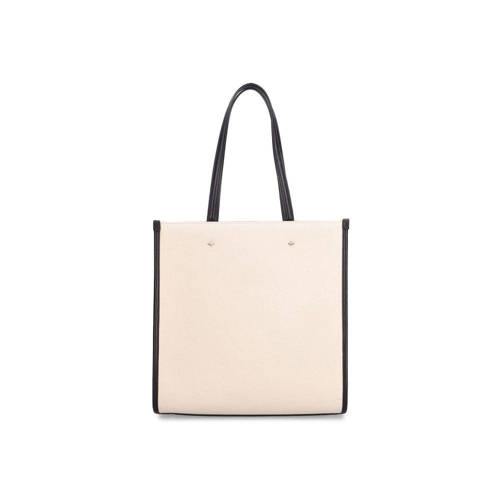 Jimmy Choo Beige Avenue Canvas Tote Bag Tote Bag