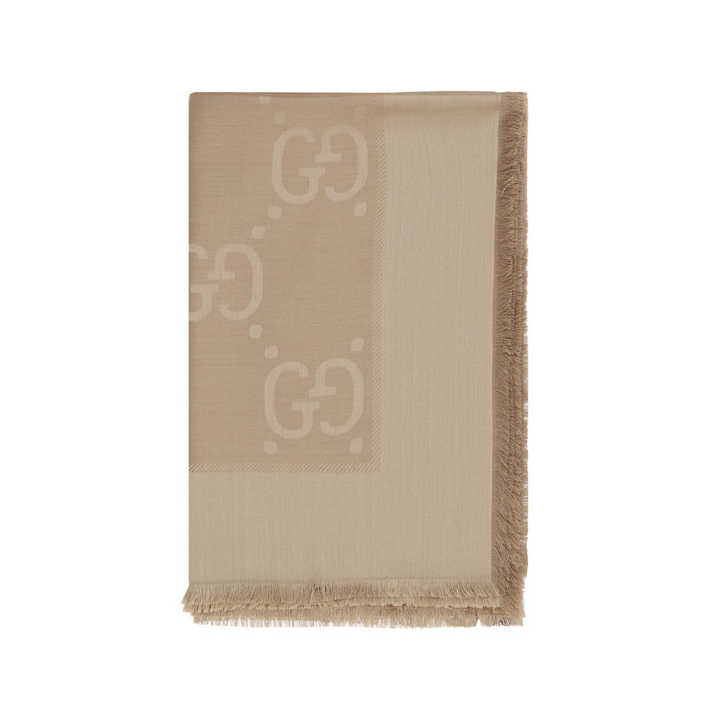 Gucci Brown Wool Oves Aries Scarf Curated Luxury Accessories by Orvyn