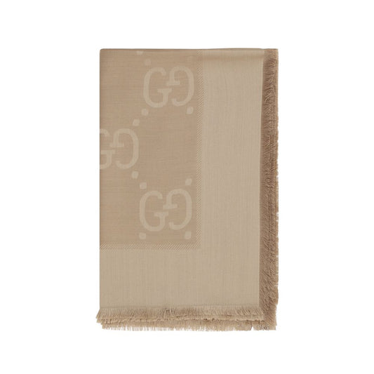 Gucci Brown Wool Oves Aries Scarf Curated Luxury Accessories by Orvyn