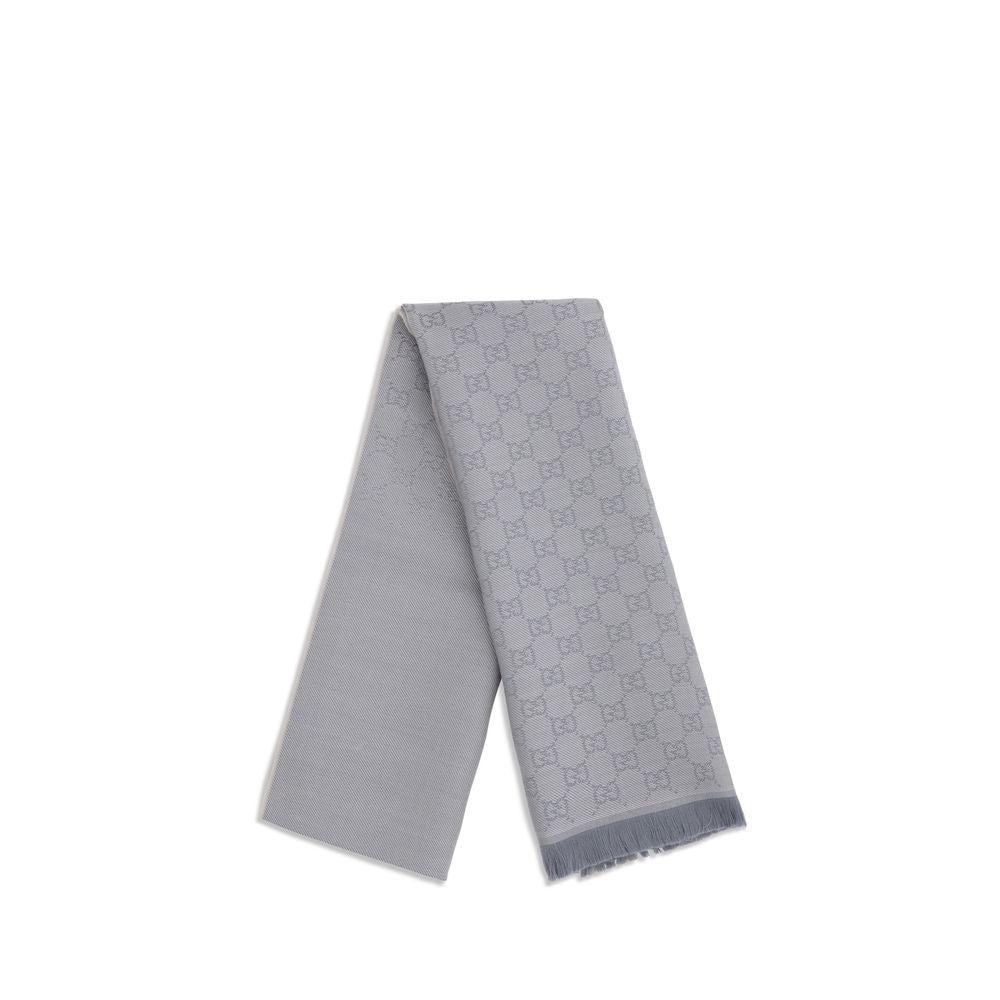 Gucci Gray Wool Scarf Curated Luxury Accessories by Orvyn
