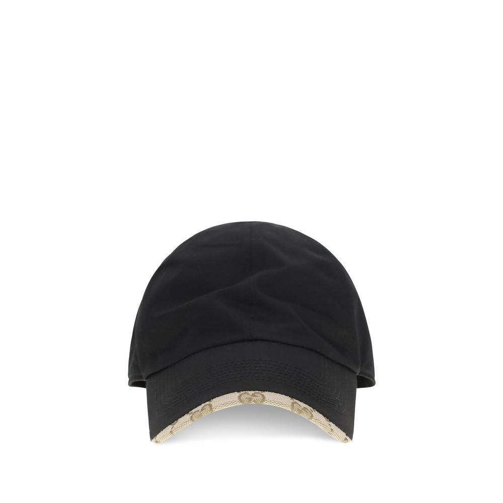 Gucci Black Cotton Cap (Baseball Hat) Curated Luxury Accessories by Orvyn