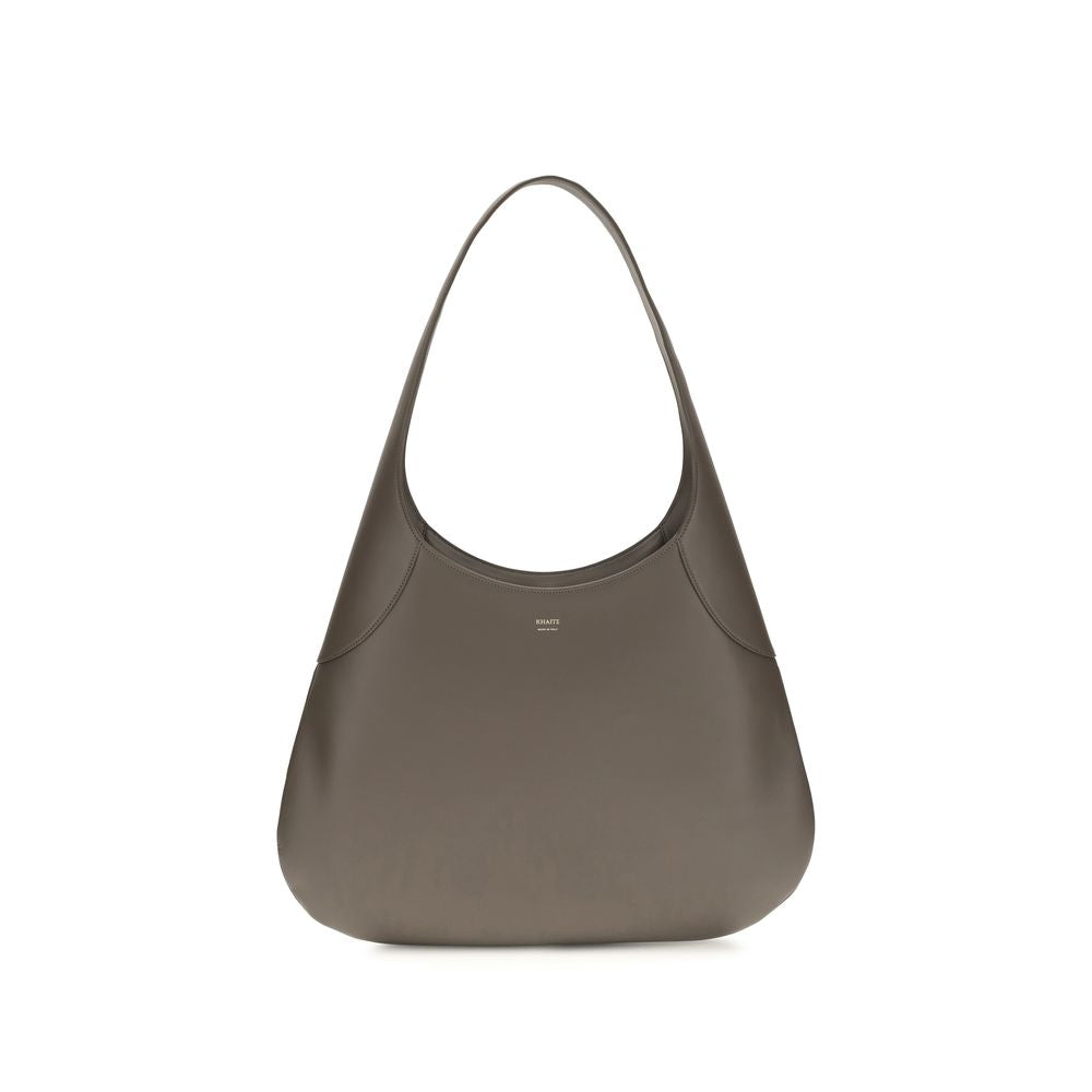 Khaite Gray Calf Leather Bos Taurus Handbag Curated Luxury Accessories by Orvyn