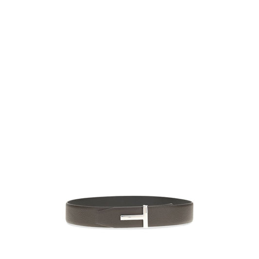 Tom Ford Brown Calf Leather Bos Taurus Belt Curated Luxury Accessories by Orvyn