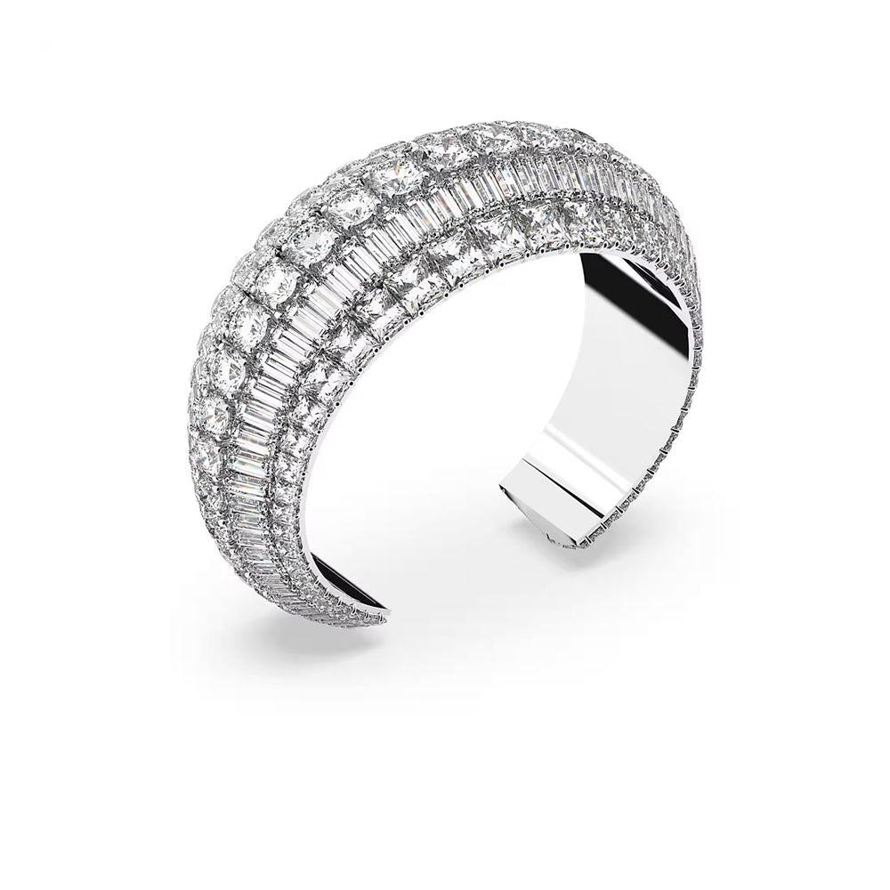 Swarovski Gray Metal Bracelet Curated Luxury Accessories by Orvyn