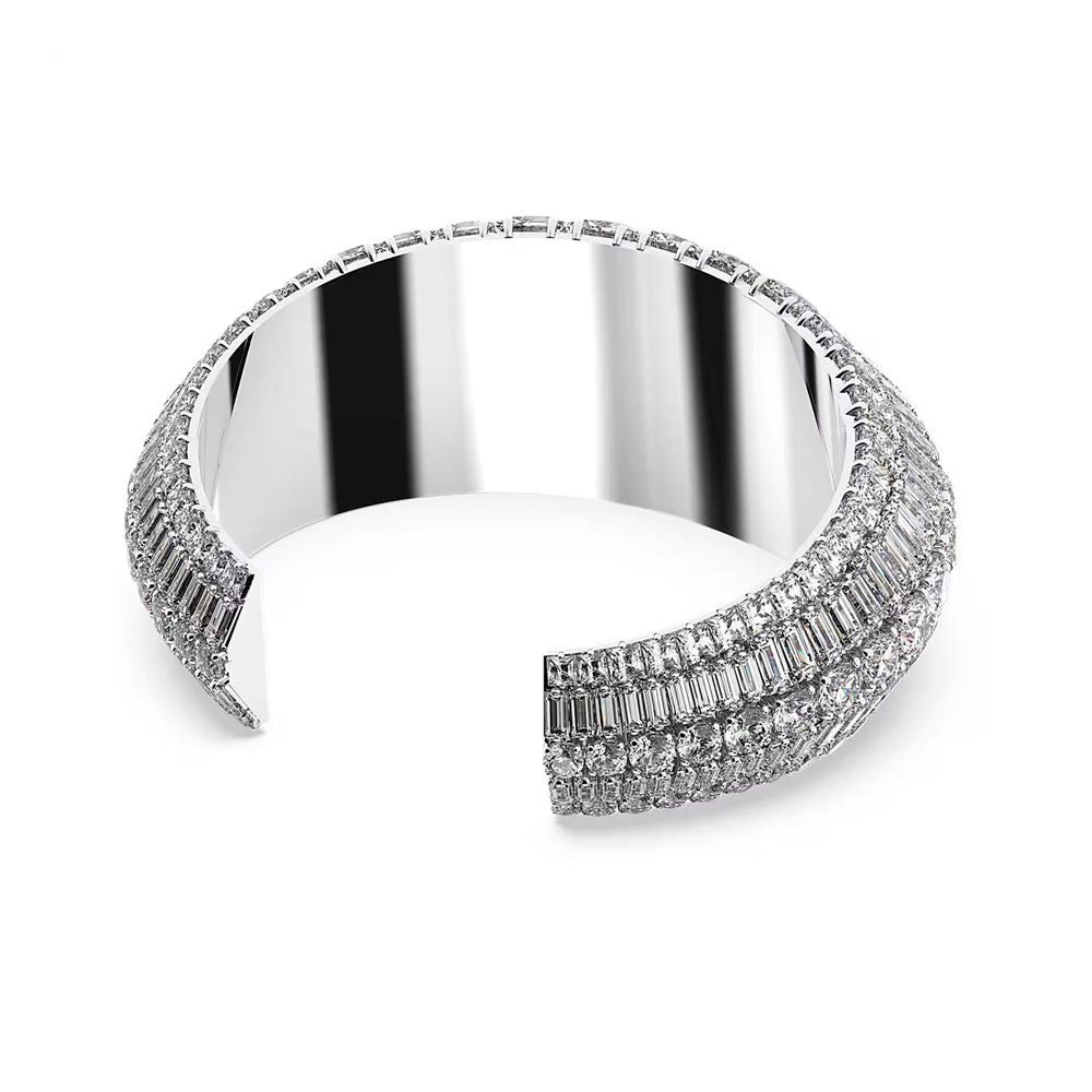 Swarovski Gray Metal Bracelet Curated Luxury Accessories by Orvyn